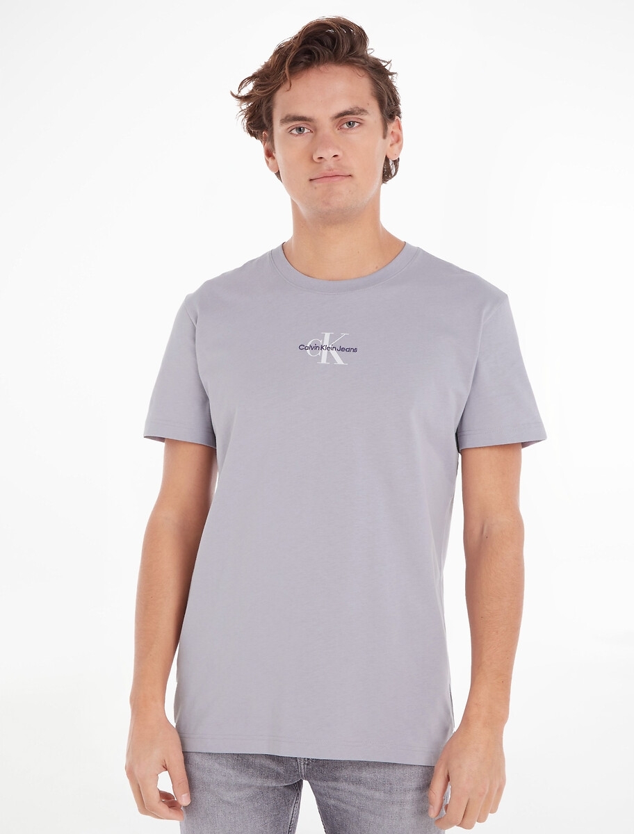 CALVIN KLEIN JEANS T-shirt MONOLOGO REGULAR met logo lavender aura