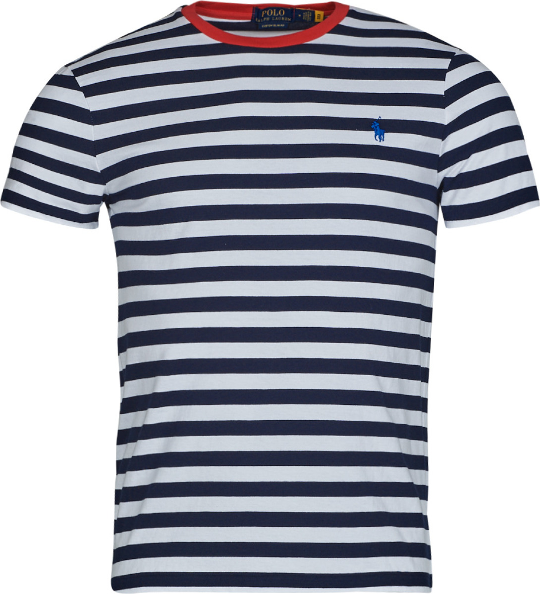 T-shirt Korte Mouw Polo ralph lauren  T-SHIRT AJUSTE EN COTON MARINIERE