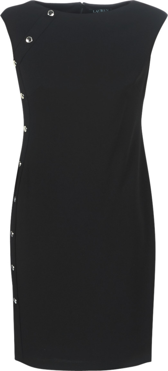 Korte Jurk Lauren Ralph Lauren  BUTTON-TRIM CREPE DRESS
