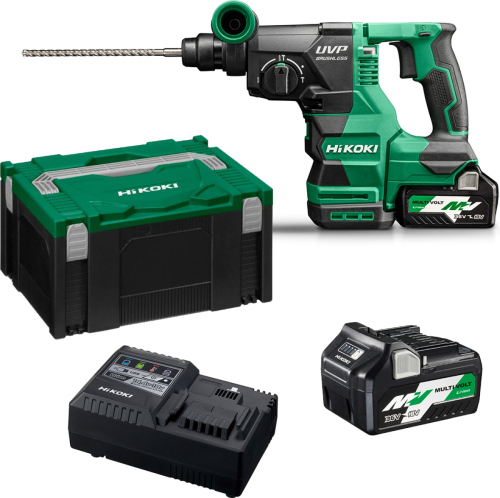 Hikoki DH3628DAWRZ Accu boor-breekhamer | 36 V | 3,2 J | Incl. lader en 2 x 2.5 Ah accu's | HSC III koffer