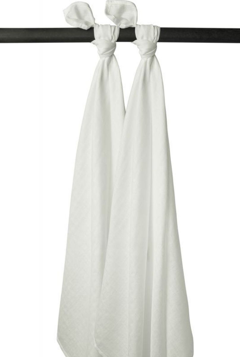 Meyco hydrofiele swaddle Uni 120x120 cm - set van 2 Offwhite