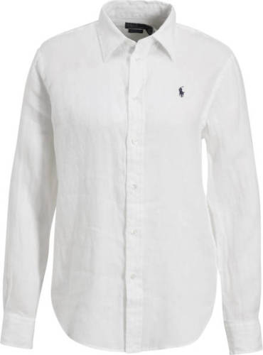 Polo ralph lauren linnen blouse wit