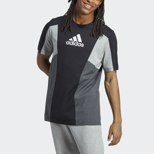 adidas Sportswear T-shirt zwart/grijs melange