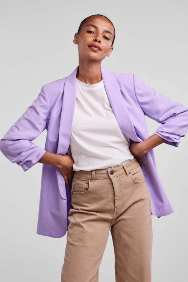 PIECES blazer PCBOSELLA lila