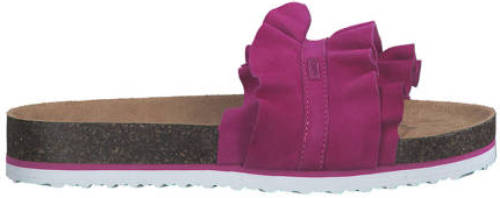 s.Oliver leren slippers fuchsia