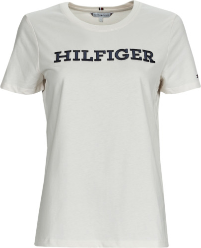 Tommy hilfiger Assepoester T-shirt met logo wit