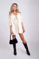 Nikkie getailleerde blazer Rhyan ecru