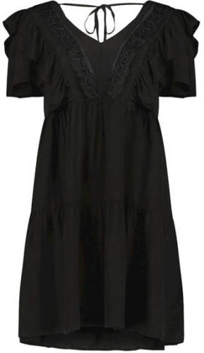 Freebird jurk Aspen met kant zwart