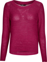 Only grof gebreide trui ONLGEENA rood