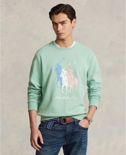 Polo ralph lauren sweater met printopdruk essex green