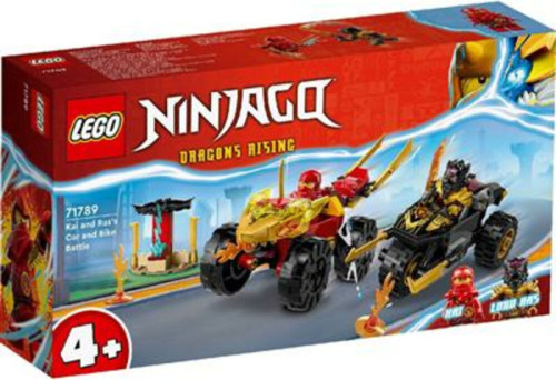 LEGO Ninjago Kai en Ras' duel tussen auto en motor 71789