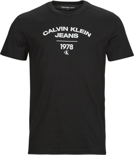 T-shirt Korte Mouw CALVIN KLEIN JEANS  VARSITY CURVE LOGO T-SHIRT
