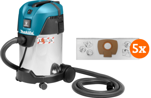 Makita VC3011L + stofzuigerzakken (5x)