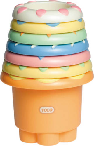 Tolo Toys Tolo Baby Stapelbekers Pastelkleur - 7 stuks