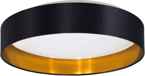 Eglo  Maserlo 2 Plafondlamp - LED - Ø 38 cm - Wit/Zwart/Goud