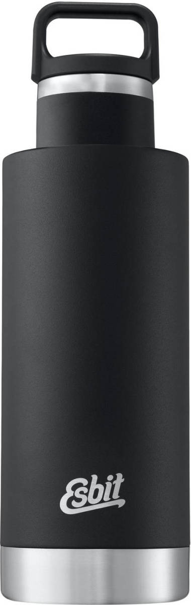 Esbit Sculptor Thermosfles - 750ml - Mat Zwart - Lusdop - Lekvrij
