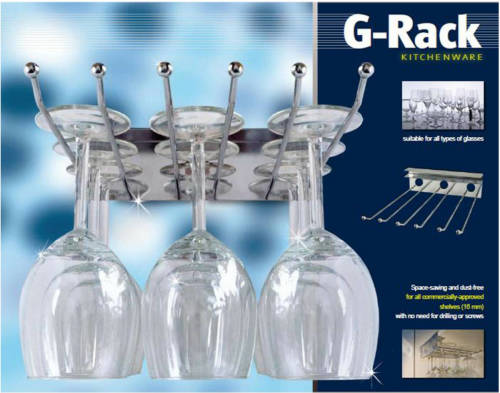 Lowenthal Glasrekhouder RVS voor 12 glazen - Wijnglazen