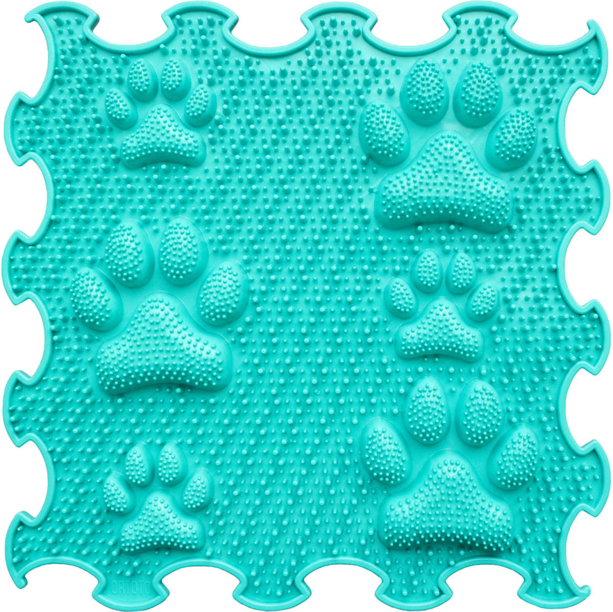 Ortoto Sensory Massage Puzzle Mat Lucky Paws Sea Turquoise