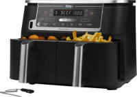 Ninja AF451EU Dubbele Airfryer XXL - Twee Kookvakken - 9,5 Liter - Digital Cooking Probe - 2470 Watt