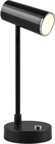 BES LED LED Bureaulamp - Trion Lono - 2.5W - Aanpasbare Kleur - Dimbaar - Rond - Mat Zwart - Kunststof