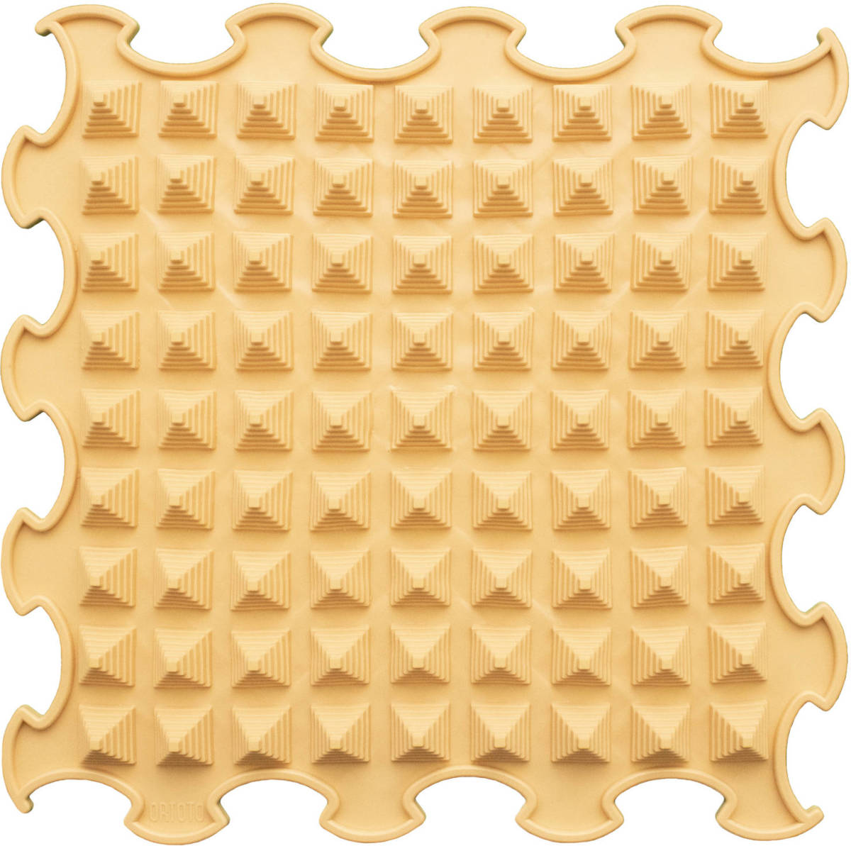 Ortoto Sensory Massage Puzzle Mat Little Pyramids Caramel Milk