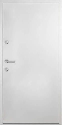 VidaXL Voordeur 90x200 cm aluminium wit