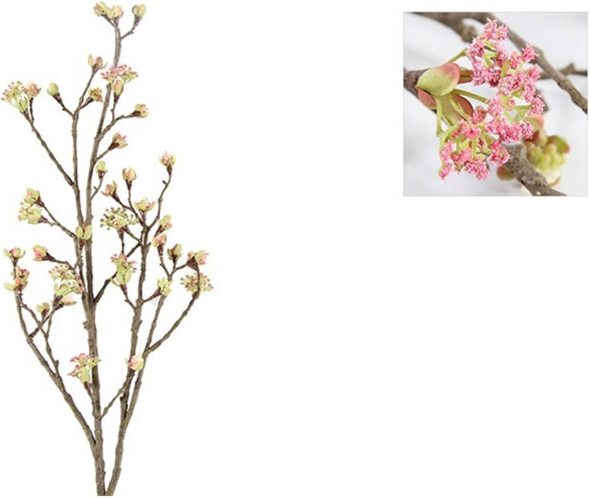Decostar Decoratieve Tak Esdoorn Quince Roze 110 cm