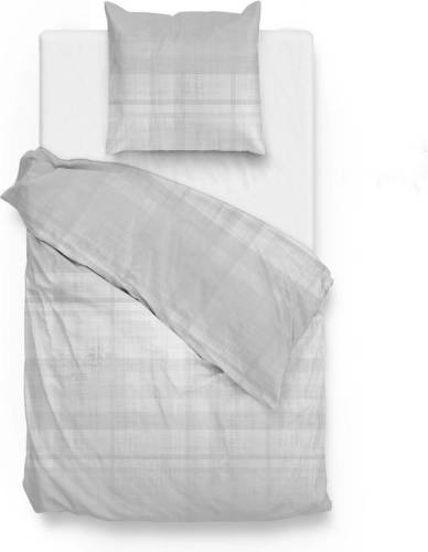 Zo Home Dekbedovertrek Flanel Marley - cloud grey 140x200/220cm