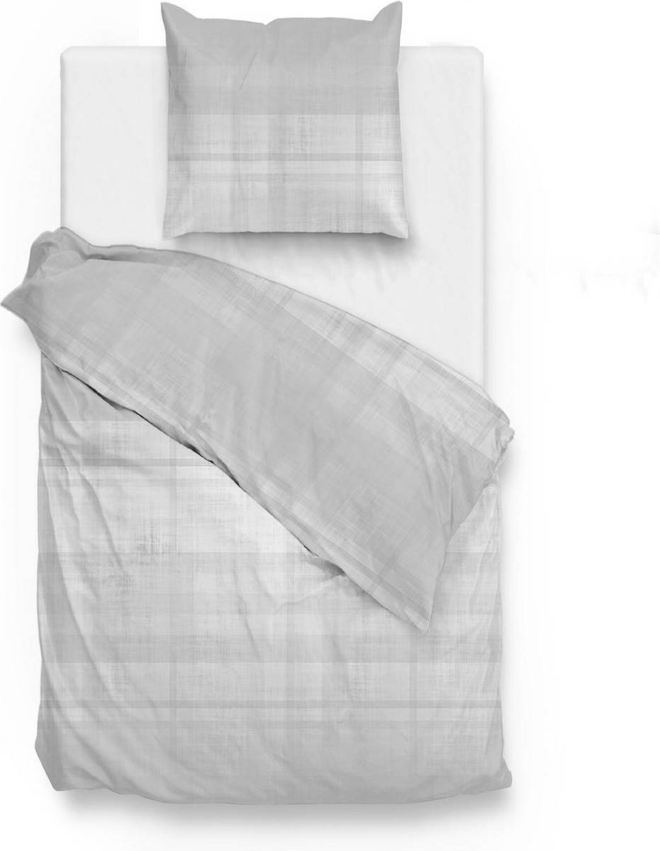 Zo Home Dekbedovertrek Flanel Marley - cloud grey 140x200/220cm