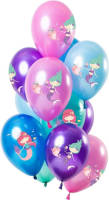 Folat ballonnen Zeemeermin 30 cm latex 12 stuks
