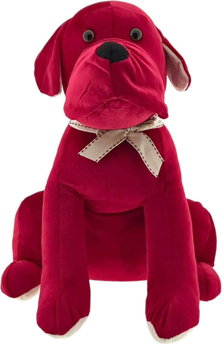 Benza Deurstopper Hond - 2 Kilo - Rood - 32 x 24 cm