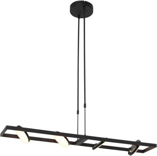 Steinhauer Hanglamp Soleil 4 lichts L 120 cm zwart