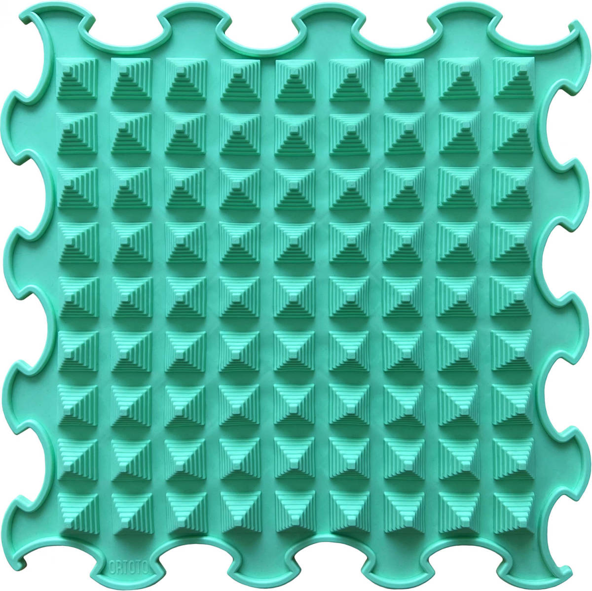 Ortoto Sensory Massage Puzzle Mat Little Pyramids Sea Turquoise