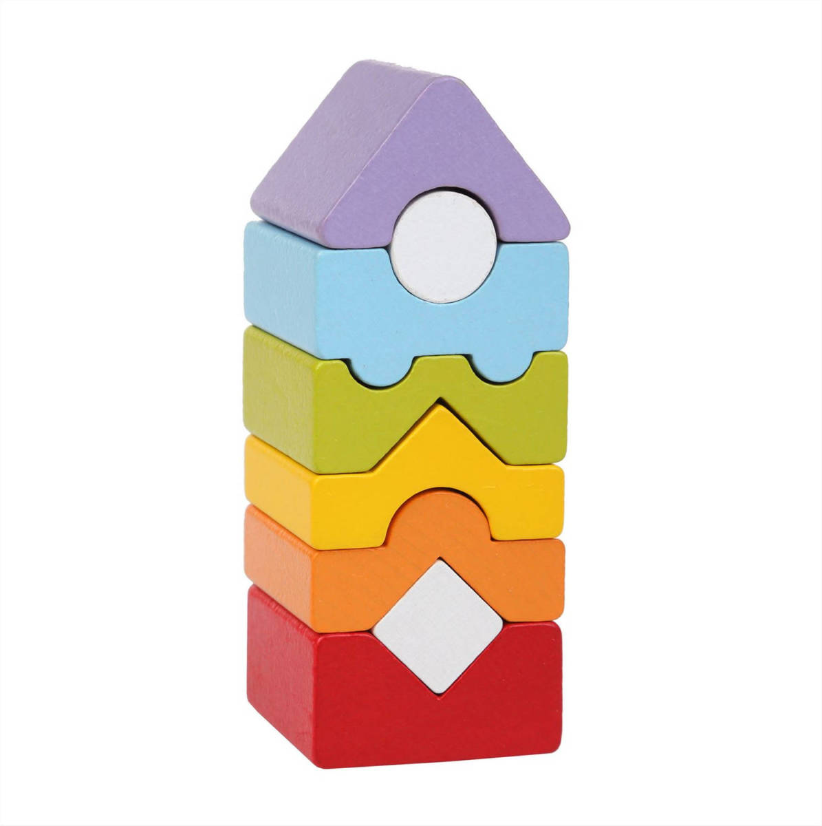 Cubika houten stapeltoren klein