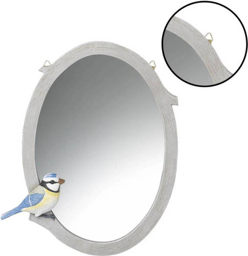 Benza Spiegel Wandspiegel 28 x 3.5 x 34 cm - Vogel Pimpelmees