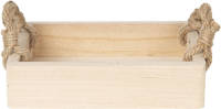 HAES deco - Decoratief Dienblad Beige 26x20x6 cm - van Hout
