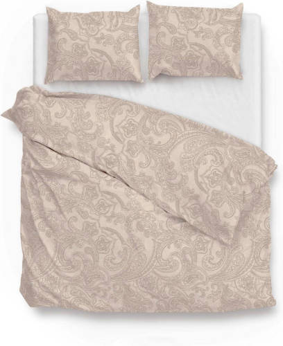 Zo Home Dekbedovertrek Katoen Paisley Di Lino Linnen Look - sandy beige 240x200/220cm