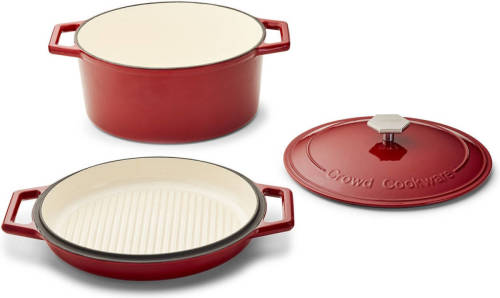 Crowd Cookware The Tasman Dutch Oven en Grill Rood