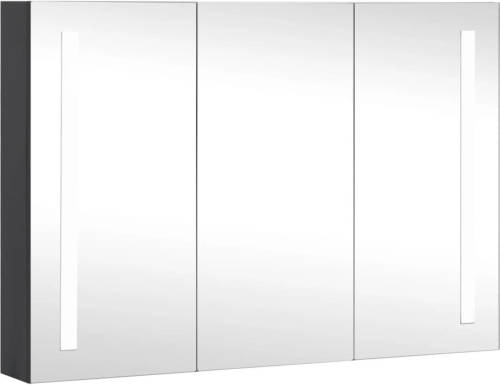 VidaXL Badkamerkast met spiegel en LED 89x14x62 cm