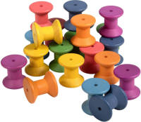 TickiT RAINBOW WOODEN SPOOLS