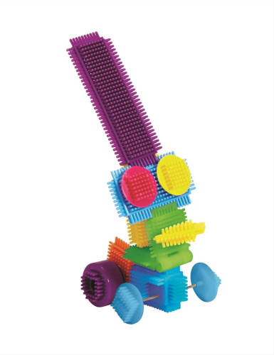 Edushape bristle blocks / nopper speelgoed / egelblokken Magische Brix in Beweging STEM - 55 stuks