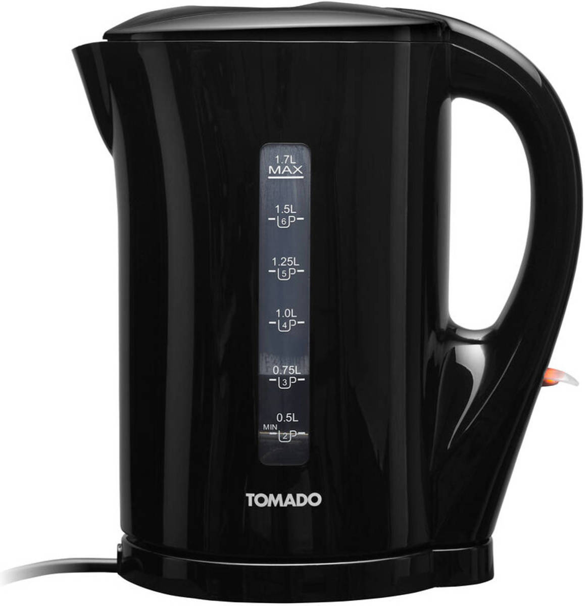 Tomado TWK1700B - Waterkoker - 1,7 liter - Waterniveau indicator - Zwart