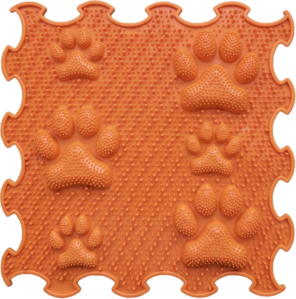 Ortoto Sensory Massage Puzzle Mat Lucky Paws Pompoen Oranje