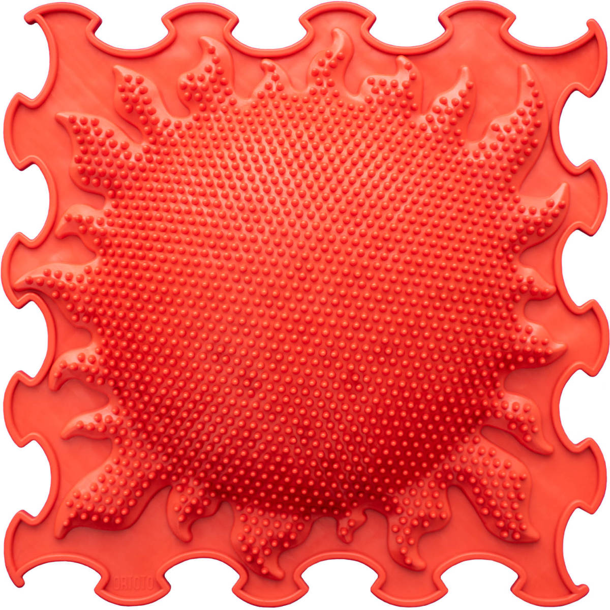 Ortoto Sensory Massage Puzzle Mat Shining Sun (Semi-Sphere) Lichtrood