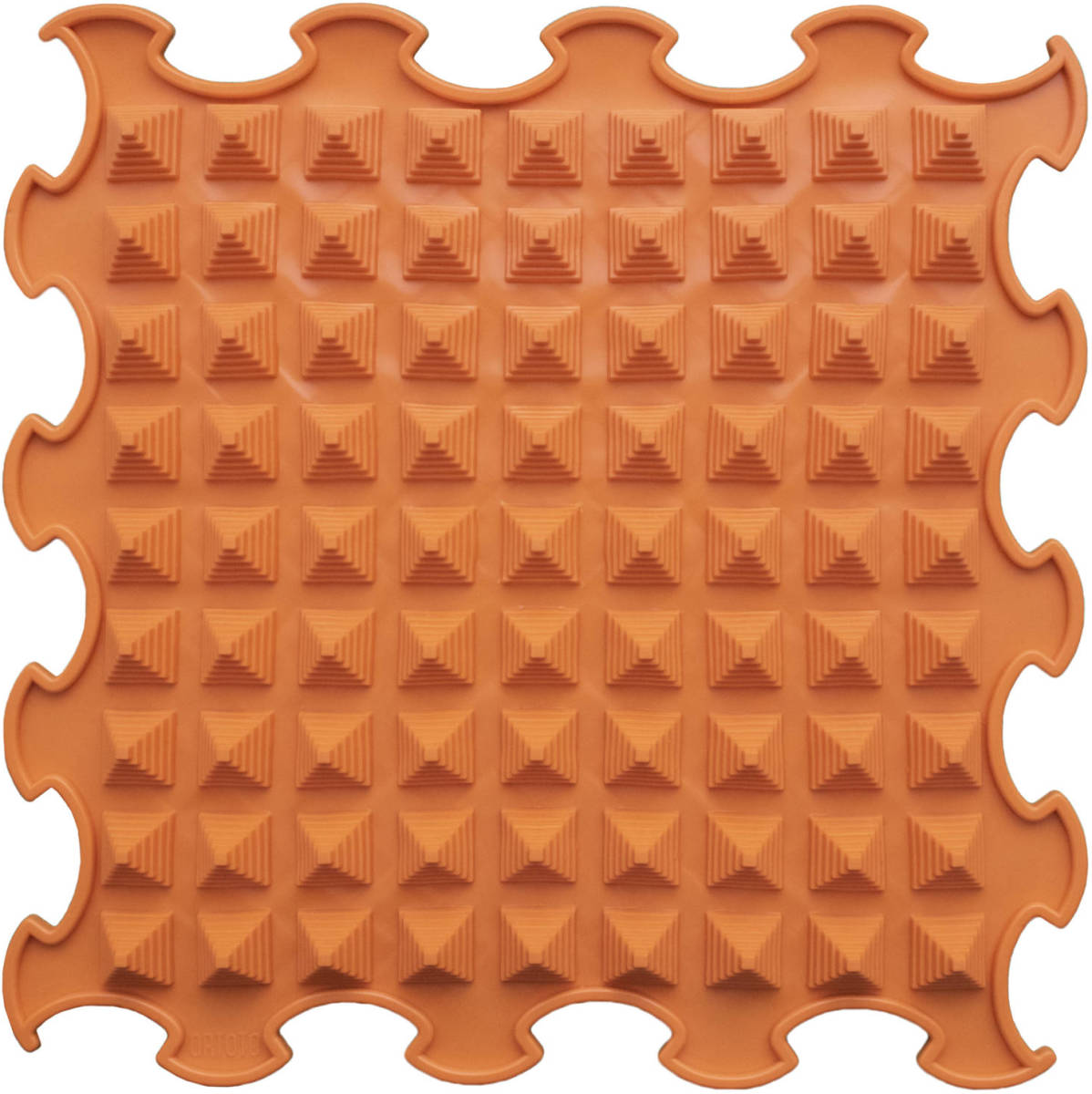 Ortoto Sensory Massage Puzzle Mat Little Pyramids Pumpkin Orange
