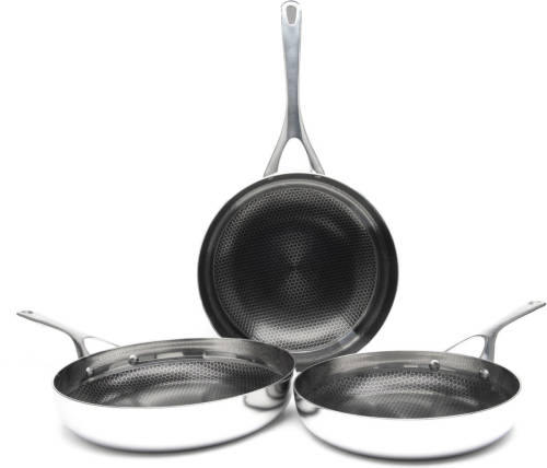 Crowd Cookware - Blackbeard pannenset - Ø24 + 28 + 28 cm Wok