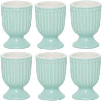6x GreenGate Eierdopjes set Alice cool mint (6.5 x 5 cm)