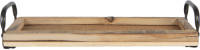 HAES deco - Decoratief Dienblad Bruin 41x14x7 cm - van Hout Metaal
