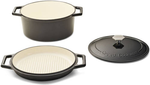 Crowd Cookware The Tasman Dutch Oven en Grill Zwart