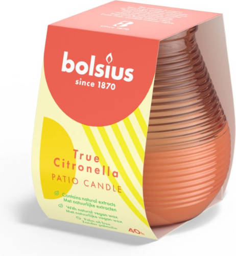 Bolsius Olympic Light 94/91 true citronella coraal